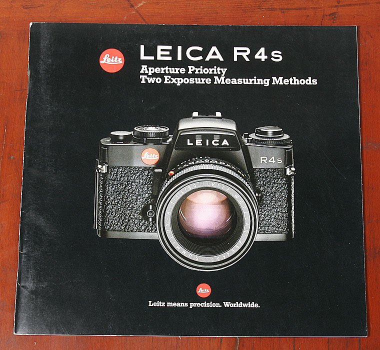Vintage Leitz Leica Flex SL caméra de ventes publicitaires BROCHURE LIVRET 