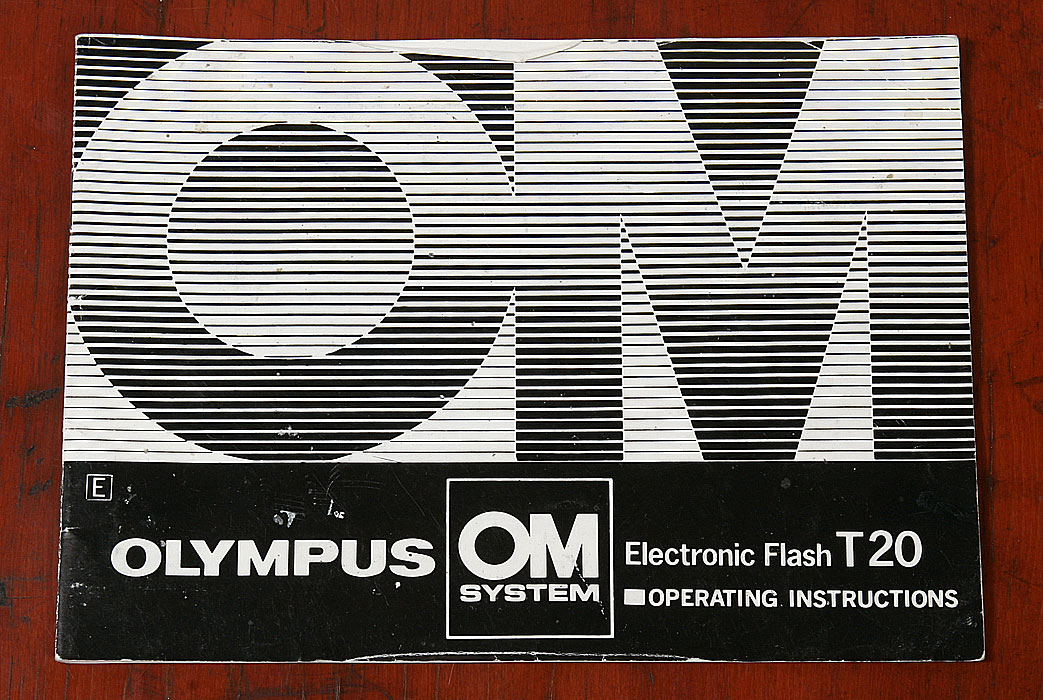 Olympus OM T20 flash original printed instruction operating manual 