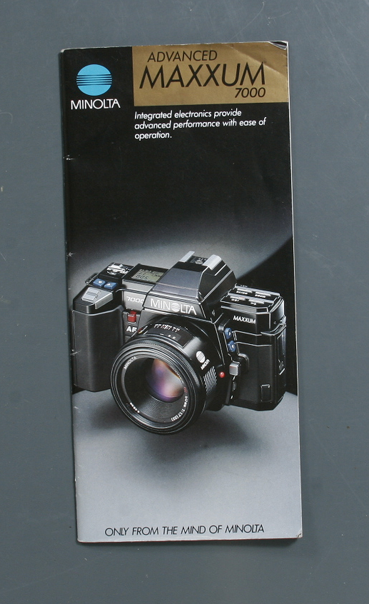 English Minolta Maxxum 3200i Flash Manual Instruction Book USED B17 Fold UG 