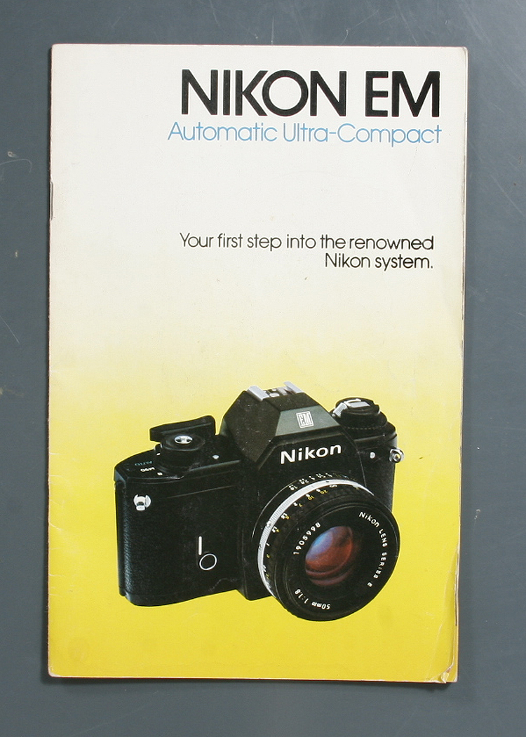 Nikon FE Camera Lens Dealer Sales Brochure from 1982 More Catalogues Listed 