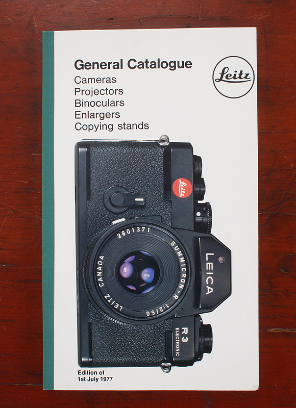 1975 Leitz Leica France Tarif Prix equipment catalog *booklet 