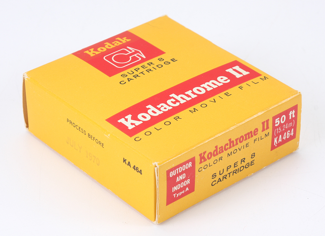 New in box vintage KODAK Kodachrome II super 8 50' Rouleau Film Film Scellé EXP 1974 