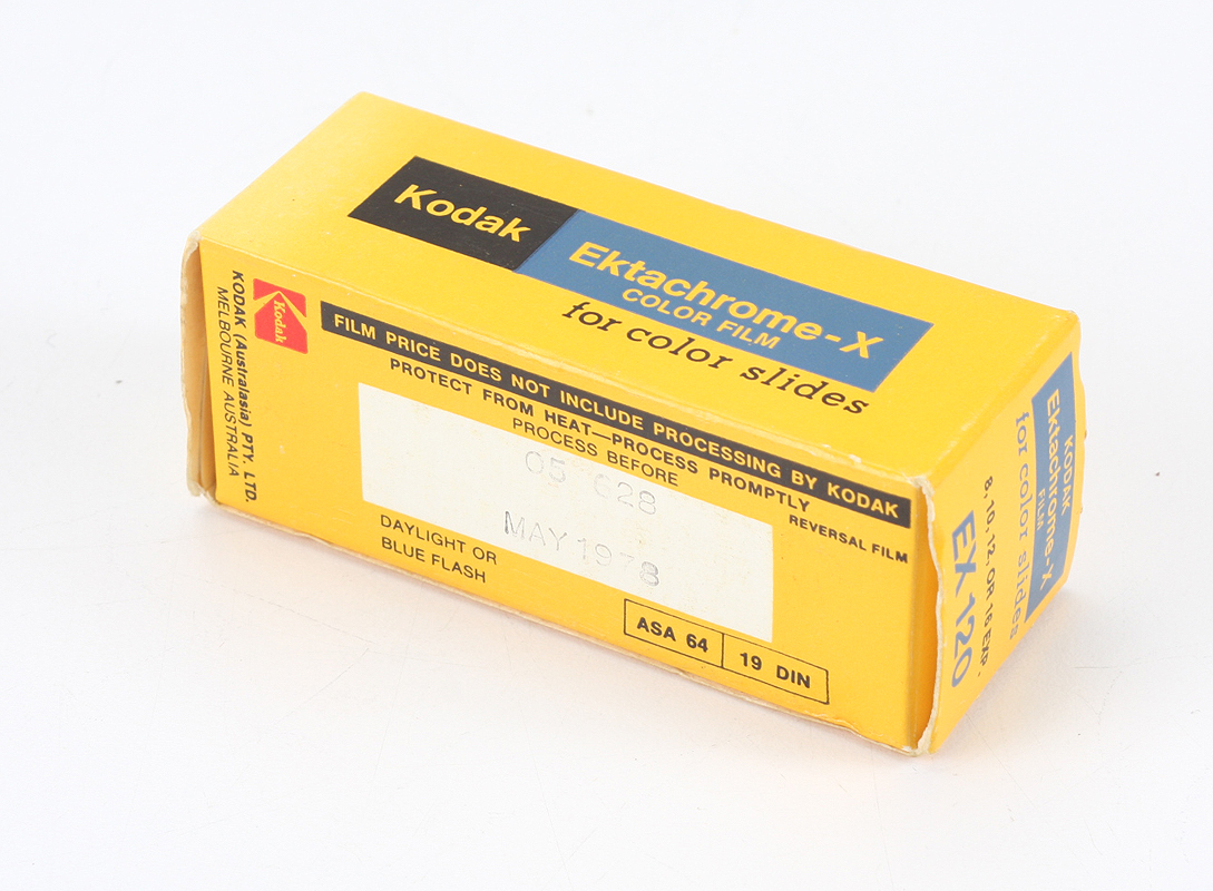 Kodak Ektachrome-x Slide 120 Film Free Shipping. 1975 Expired Oct 
