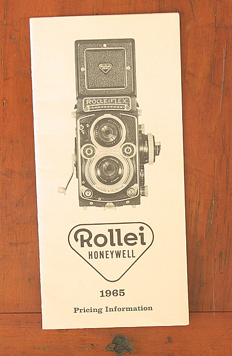 ROLLEI ROLLEIFLEX SALES BROCHURE 01/1957 New Old Stock 